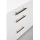 Greep MANOR BA192 L254 zamak antiek messing