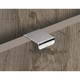 Poignée Narni, entraxe de perçages 20, L 30 mm, B 37 mm, H 21 mm, Inox brossé