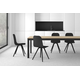 Nuba stoel hout licht gebeitsstaal epoxy wit/vinyl