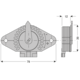 Piece de coulissage infer. PS03 reglable 