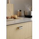Knop PAPILLON ba32 eik + rvs-look