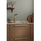 Greep PAPILLON ba320 walnoot + mat goud