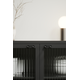 Knop punto ba32 l44 zamak mat zwart