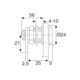 Glasdeurslot 4-10mm met sluitplaat