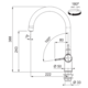 Maris Water Hub - Système 3 en 1 à bec orientable / Levier sur le côté / Anthracite / Bouilloire 4 litres