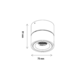 Tilt spot led 230V Ø75mm