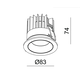Led trend Round zwart mat 2700K 9W 230 V