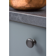 Knop DUKE Ø31.4 zamak antiek koper