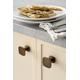 Knop QUART L33.8 zamak mat zwart