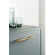 Poignée POINT BA320 L356 aluminium brossé laiton cava