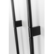 Greep POINT BA960-480 L996 aluminium geborsteld zwart