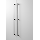Greep POINT BA960-480 L996 aluminium geborsteld zwart