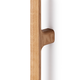 Deurgreep enkel LUV WOOD BIG BA992-496 L1026.5 hout eik