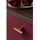 T-knop HINOKI L60 aluminium geborsteld zwart