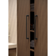 Greep FASE BIG BA320 L348 aluminium geborsteld zwart
