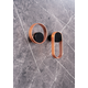 Jashaak ORBIT L45 zamak mat zwart / geborsteld koper