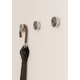 Porte-manteaux BOTO Ø80 aluminium brillant nickel