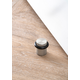 Butée de porte GRAF Ø27 aluminium brossé noir