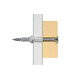 Plug ux met kraag m8 x 50 (doos 100 st)