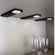 Set 2 led roeled 3W 3000K 12V zwart-centrale schakelaar - konvertor