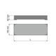 Chic line panier accessoire anthracite  l.60  l.280mm 