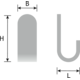 Porte-manteaux TOK L100 aluminium gris mousse