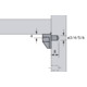 legplankdrager Safety , ø 3 mm, staal, kunststof glashelder