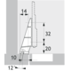 Adapter voor inliggende deuren aan frontframe