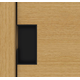 Schuifdeurgreep kube 100x50x40mm zwart rechte hoeken