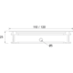 Passe-câble Exit G14S alu 120x320x25mm +couvercle  