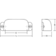 Knop FIRM BA64 L93.9 zamak zwart textuur