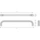 Beugelgreep ba 96mm L 104mm h30mm RVS