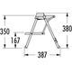 Hailo step-fix escabeau antracite/noir  