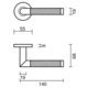 Deurkruk Pro hashtag zwart r+no key