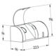 Inbouwstopcontact klappo rvs b-f