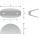 Poignée emojie ea64 l78 zamac chrome 