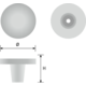 Knop TUBA Ø28 19mm eik ongelakt