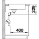 Blanco spoeltafel andano 180-if
