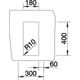 Blanco spoeltafel claron 180-u man.
