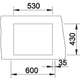 Blanco spoeltafel Claron 500-IF manueel durinox