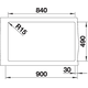 Blanco spoeltafel naya xl 9 rock grey man.