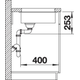 Blanco Subline 160-U SGN antraciet