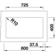 Subline spoeltafel 350/350-U zwart manueel