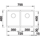 Subline spoeltafel 350/350-U zwart manueel