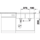 Blanco Subline 350/350-U blanc doux sans raccordement vidage