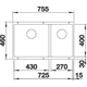 Blanco Subline 430/270-U antraciet 