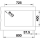 Blanco Subline 430/270-U ga blanc commande manuelle