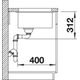 Blanco Subline 700-U blanc commande manuelle