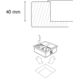 Versahit 2 prises blanc mat  b/f  avec câble 2000mm