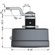 Dial Lock 60 Fix Code zwart links/rechts z0001